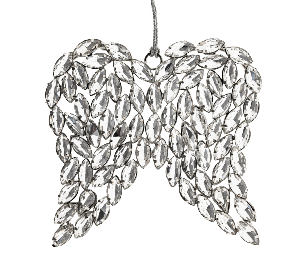 Kristallflügel facettierte Glassteine